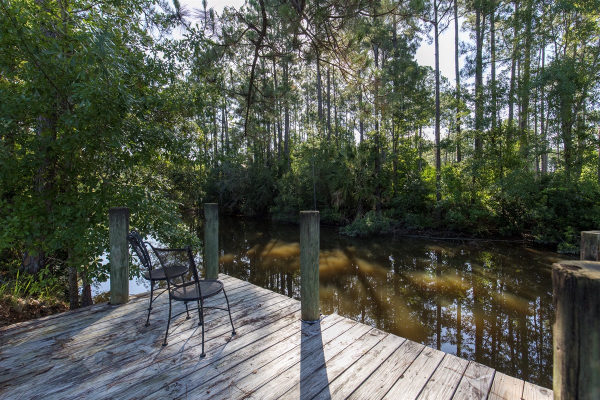 Seating Area on Dock