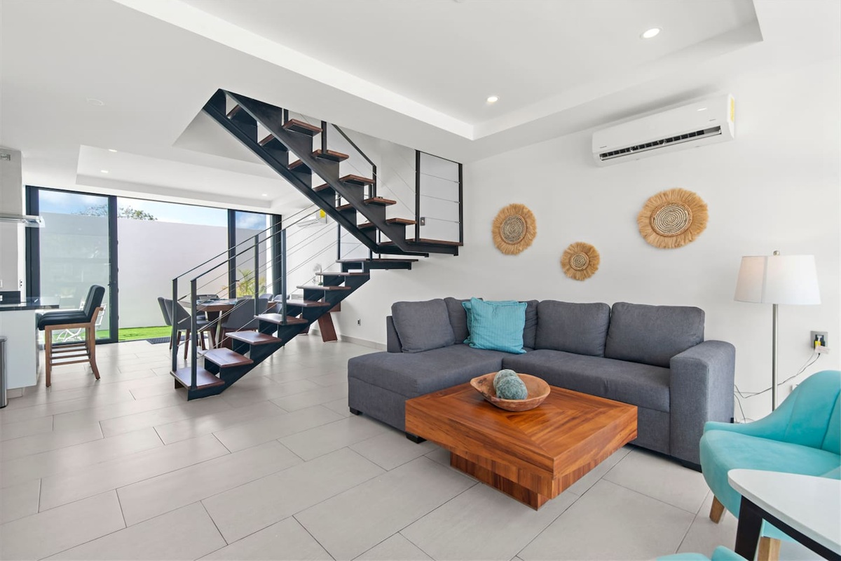 Open concept to living area