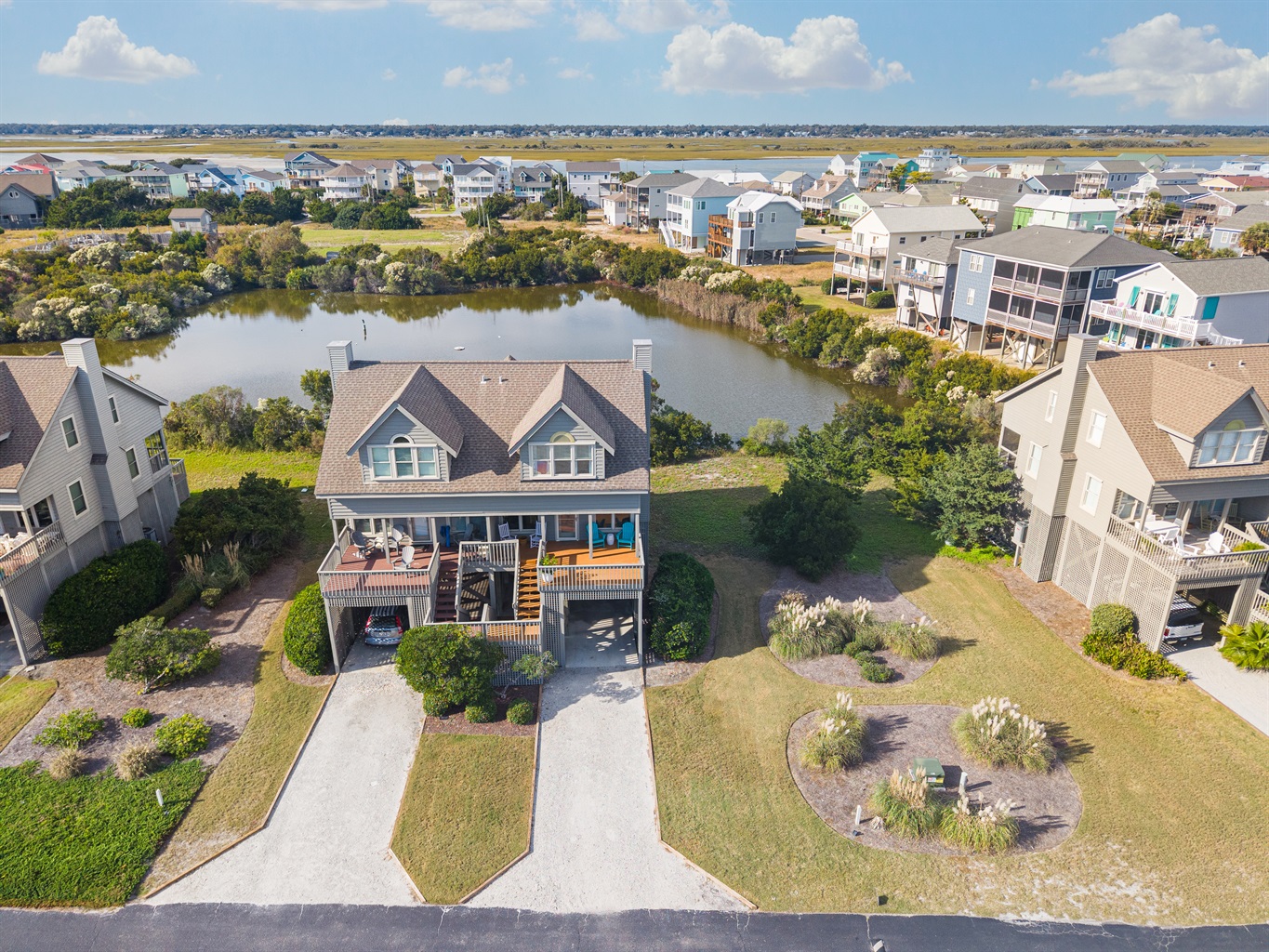 Nature-filled surroundings with peaceful water, wildlife, and coastal charm.