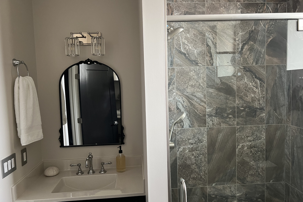 Sink and shower