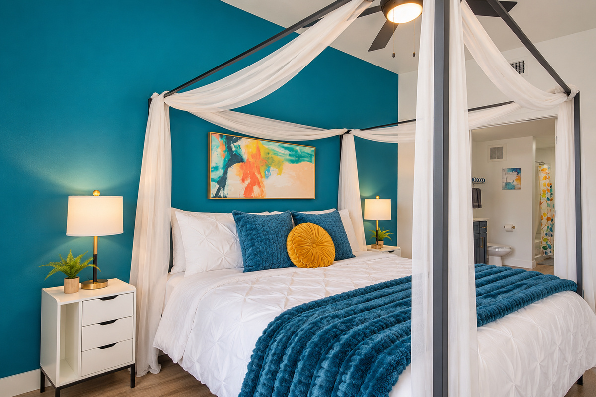 Peaceful and private bedroom in this Scottsdale Airbnb near Mayo Clinic Hospital 🏥🌵—ideal for patients, families, or medical professionals seeking a comfortable Arizona stay.