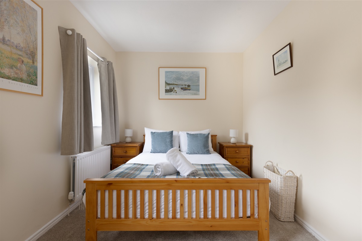 Master bedroom with double bed