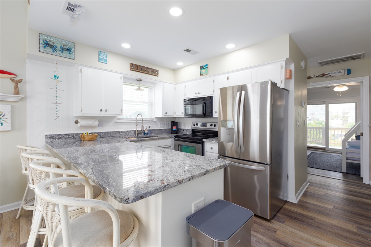 A bright, airy kitchen ideal for family meals and fun