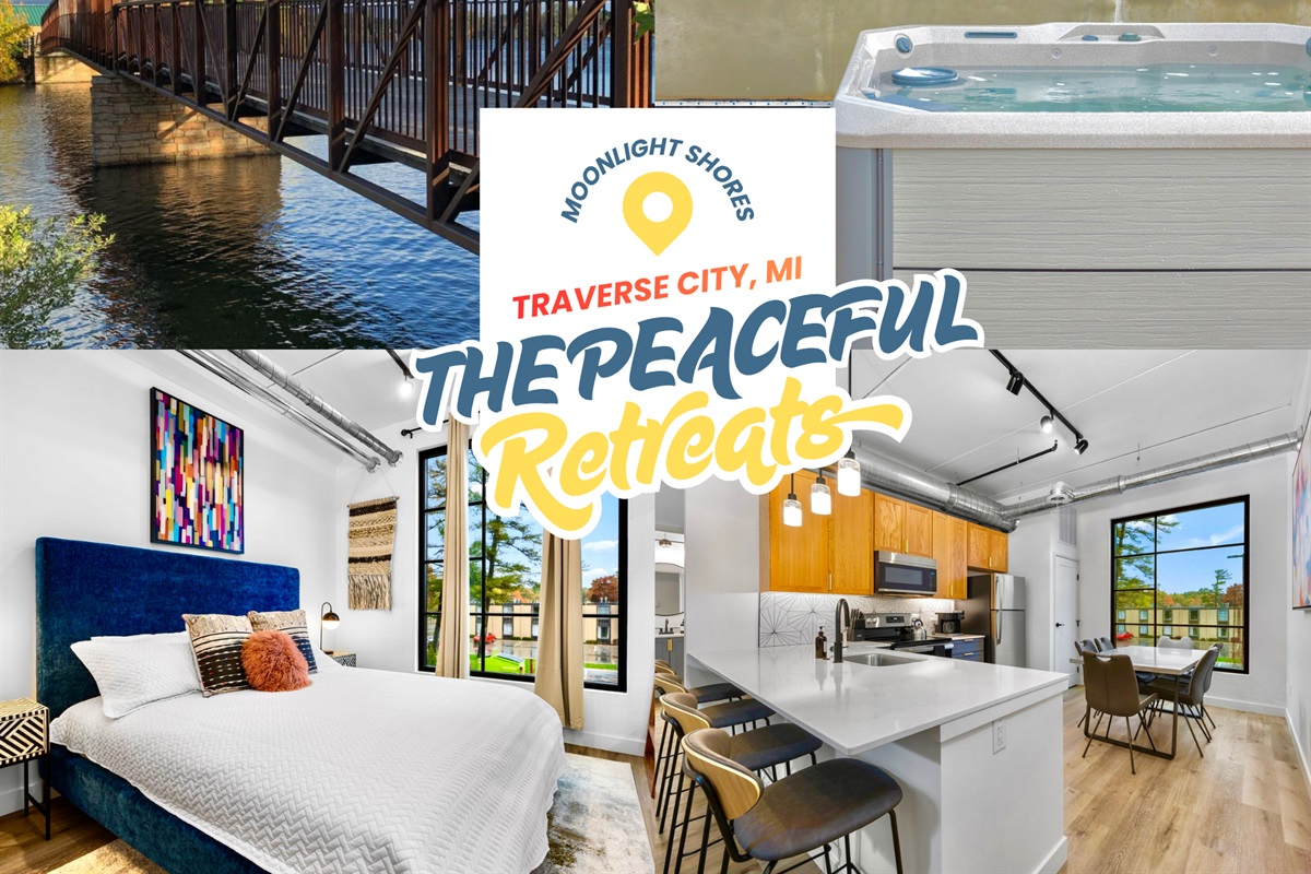 Stay close to everything, from wineries to the vibrant energy of Front Street then retreat to your brand-new condo, where two king bedrooms and rooftop hot tubs await.
