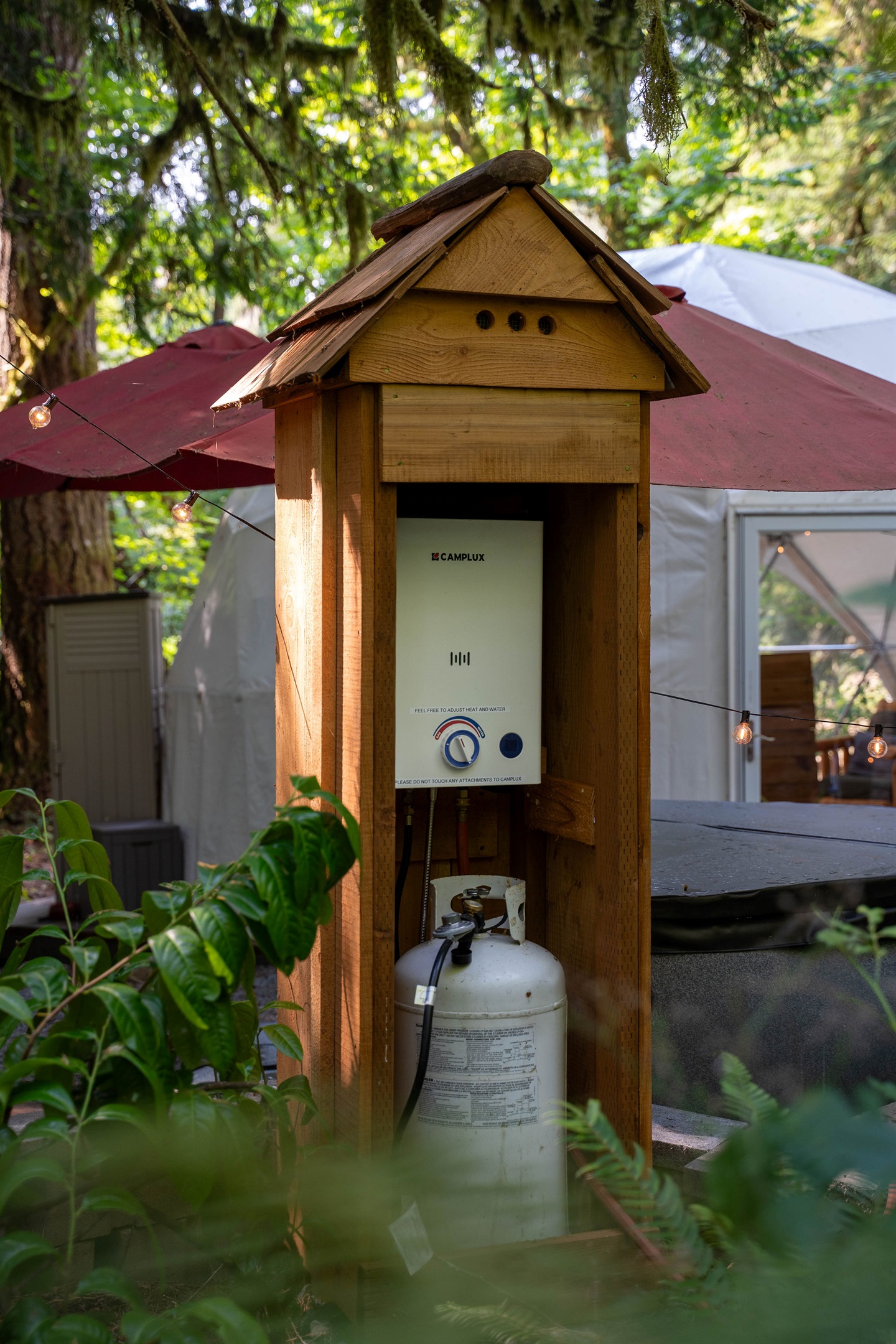 Hot water available on-site