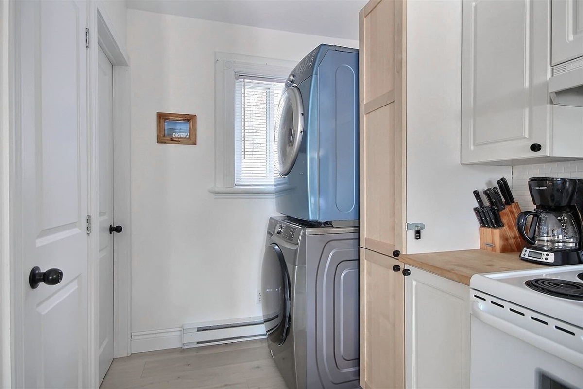 Modern laundry area designed for comfort