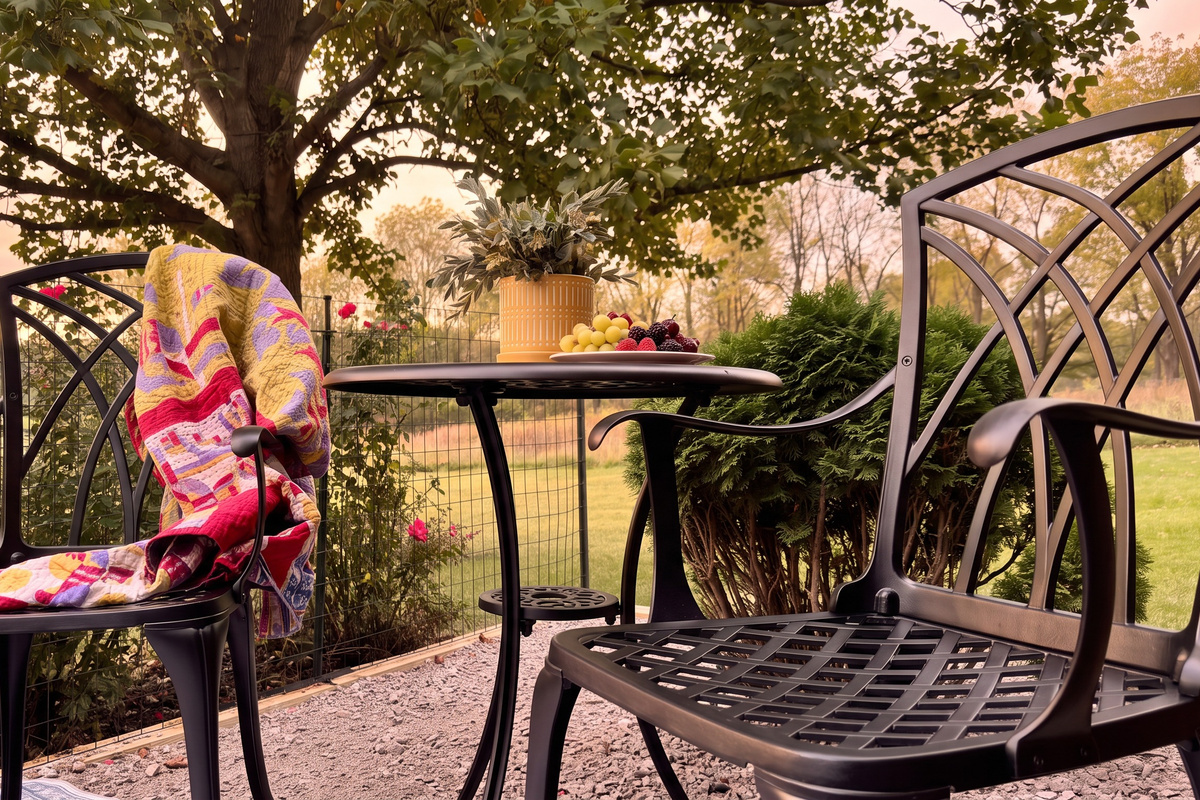 Enjoy a cup of coffee or dinner on the Studios brand new patio area