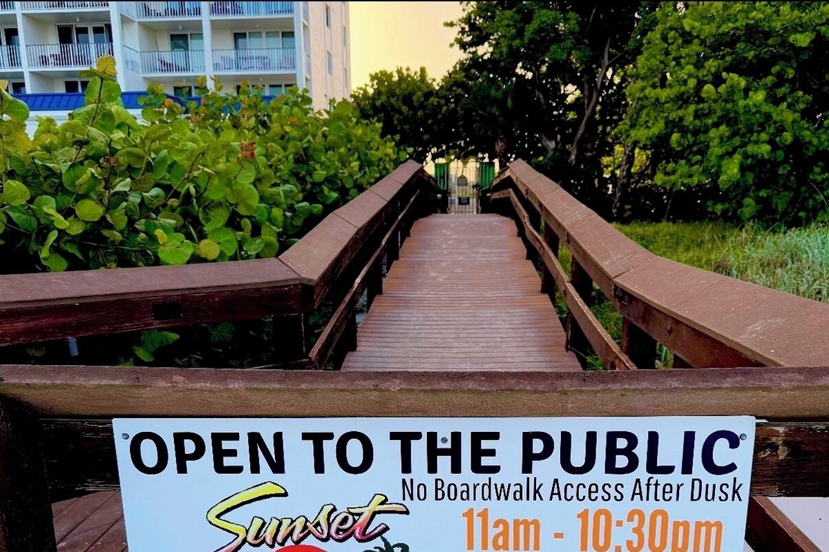 While at the beach, “take away” is available