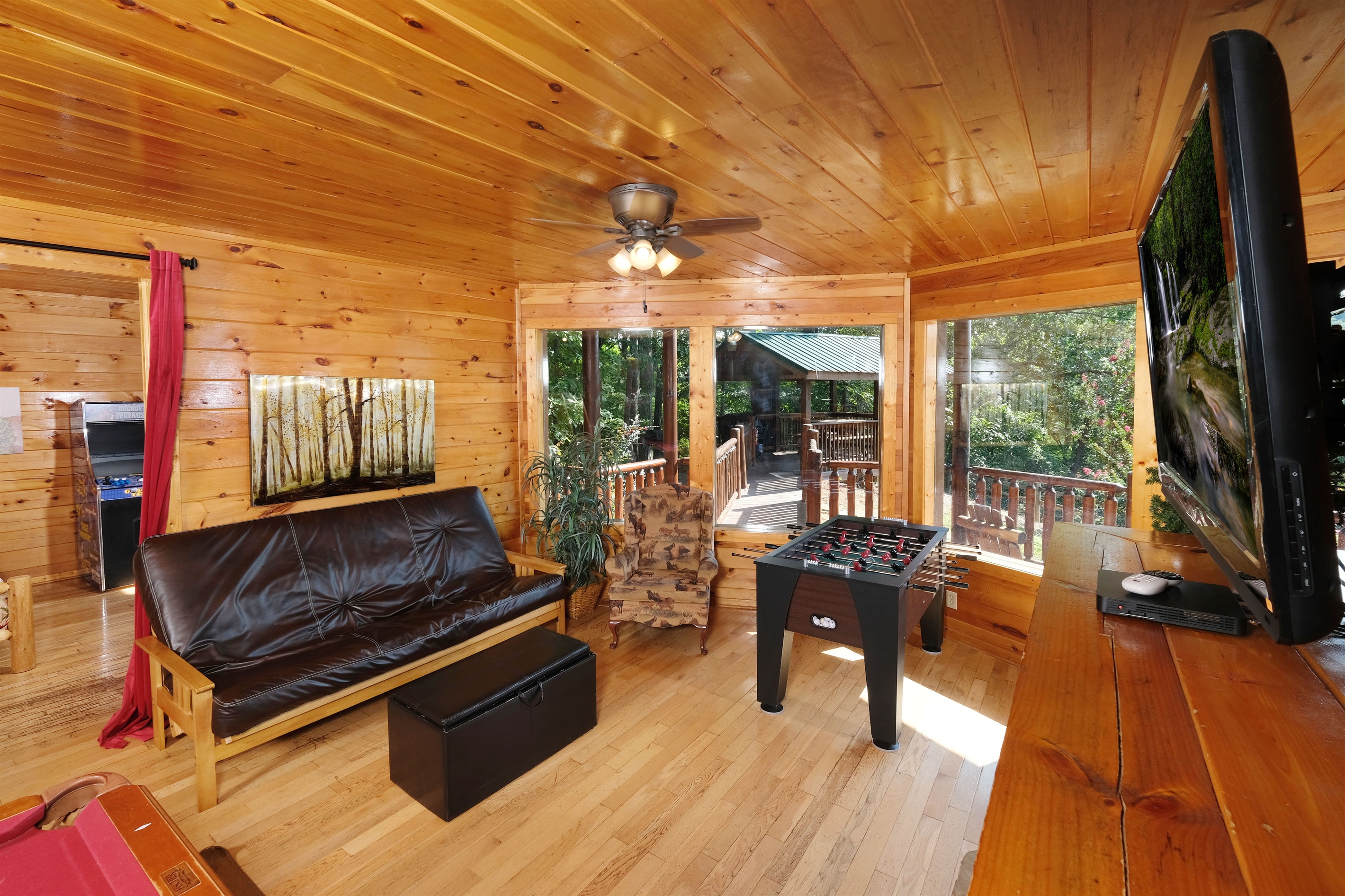 Queen futon in game area