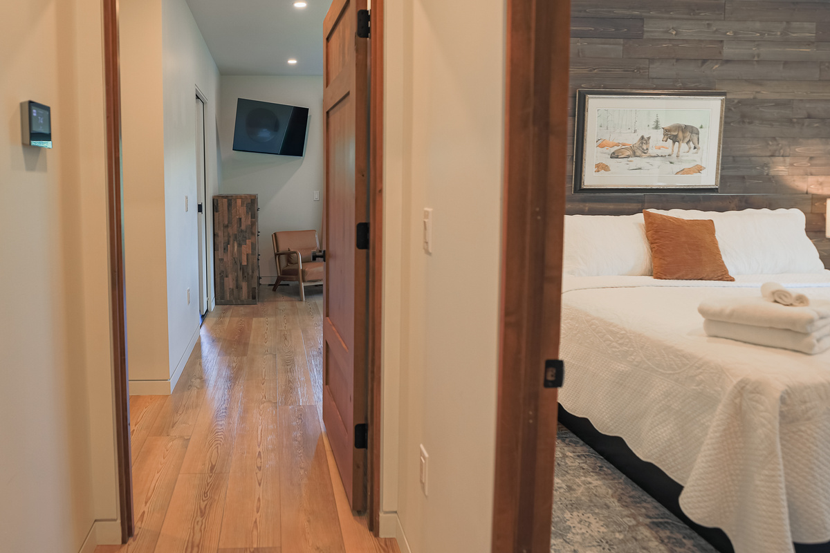 Bedroom 2 is on the entry level floor.