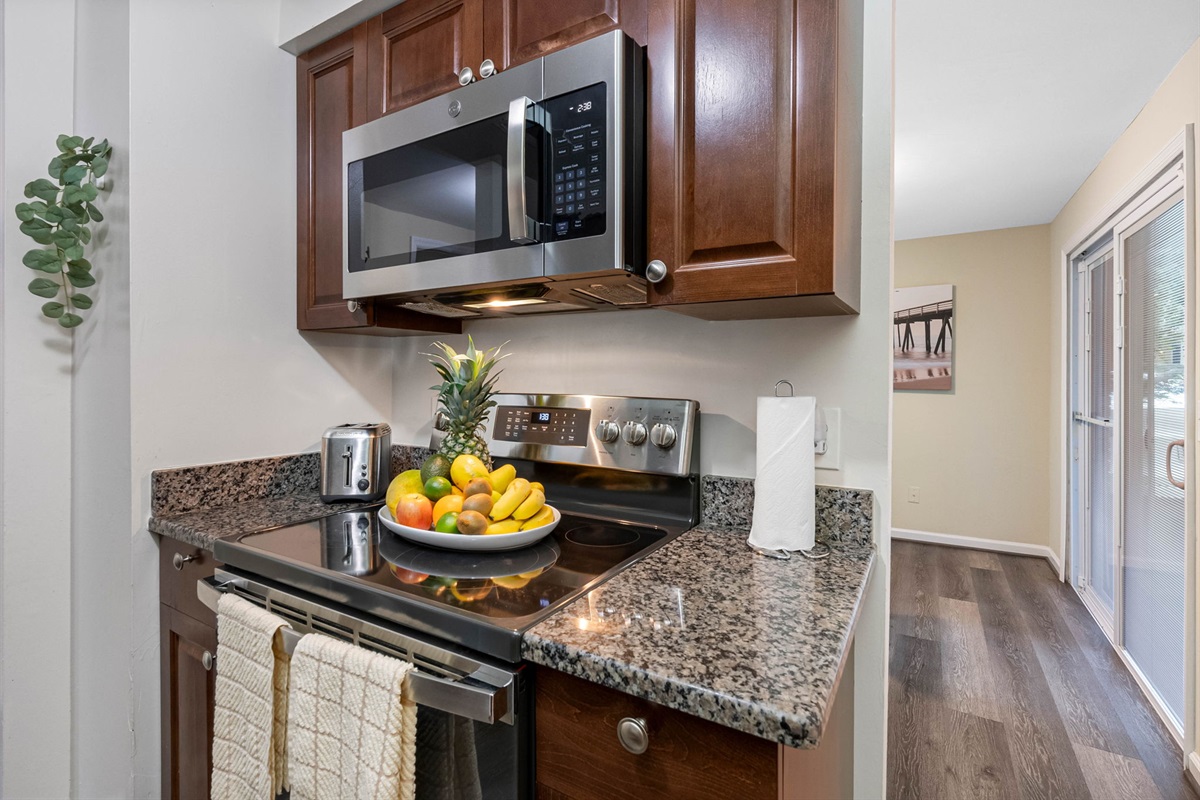 The kitchen is designed to be spotless, streamlined, and intuitive.