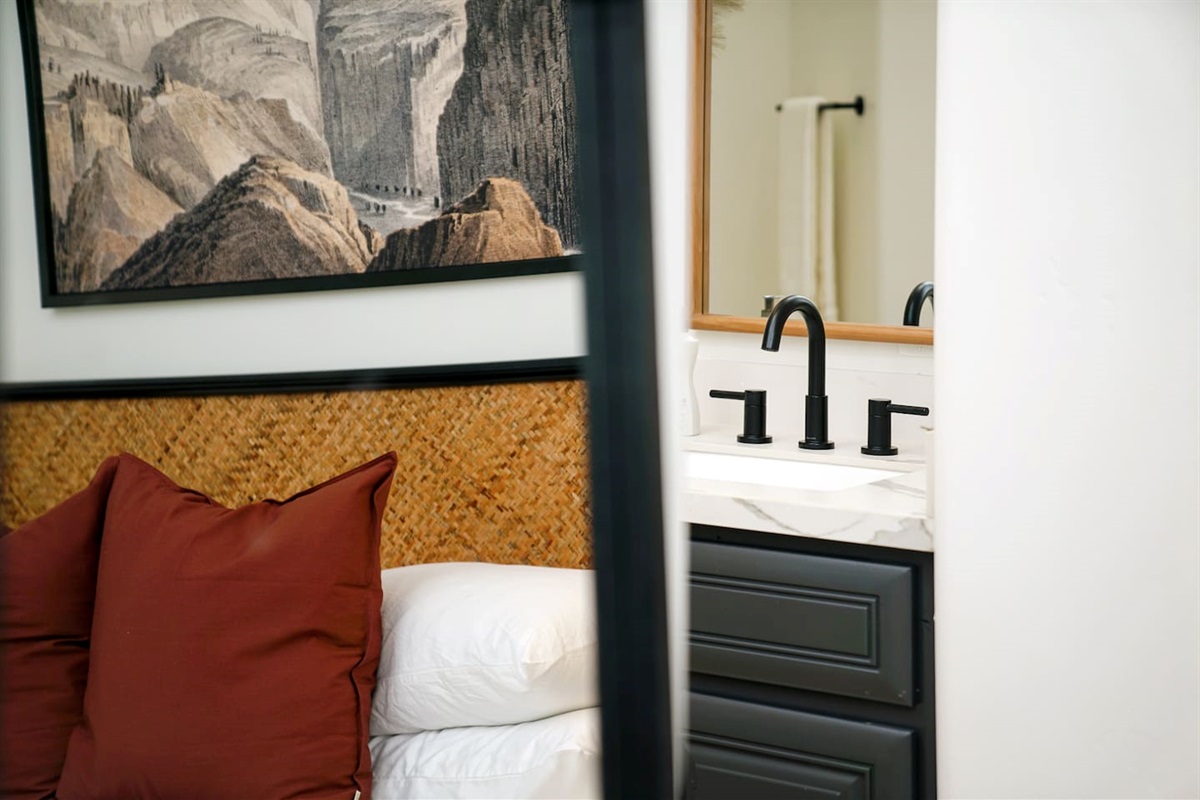 Ensuite bathrooms in every bedroom (except bunk room).