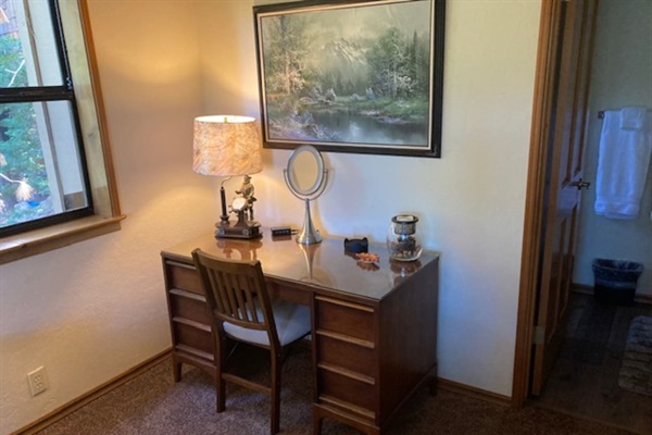 Work area in Master Bedroom