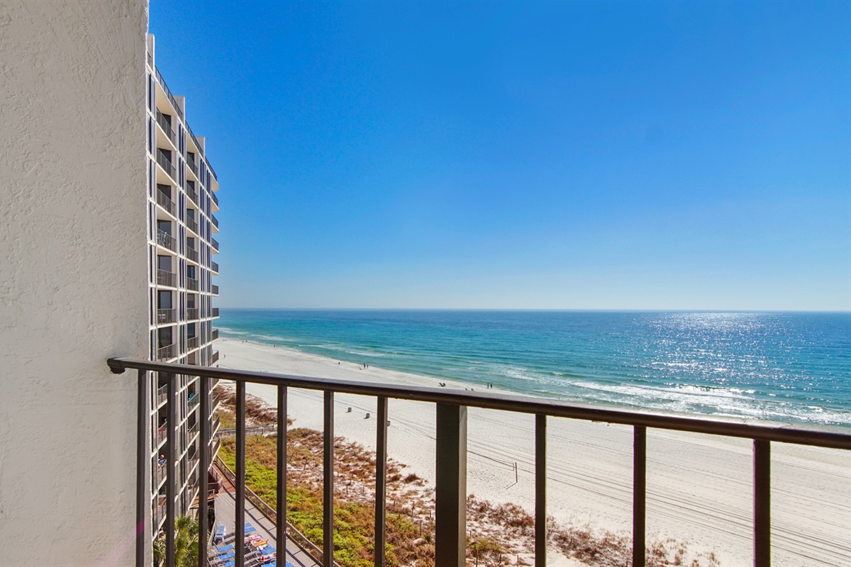 Private balcony with seating to enjoy the water view