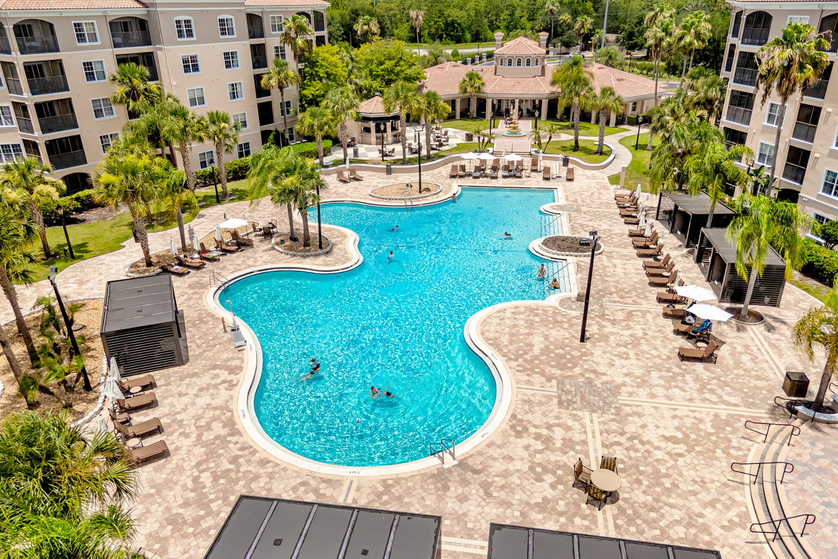 Large resort swimming pool