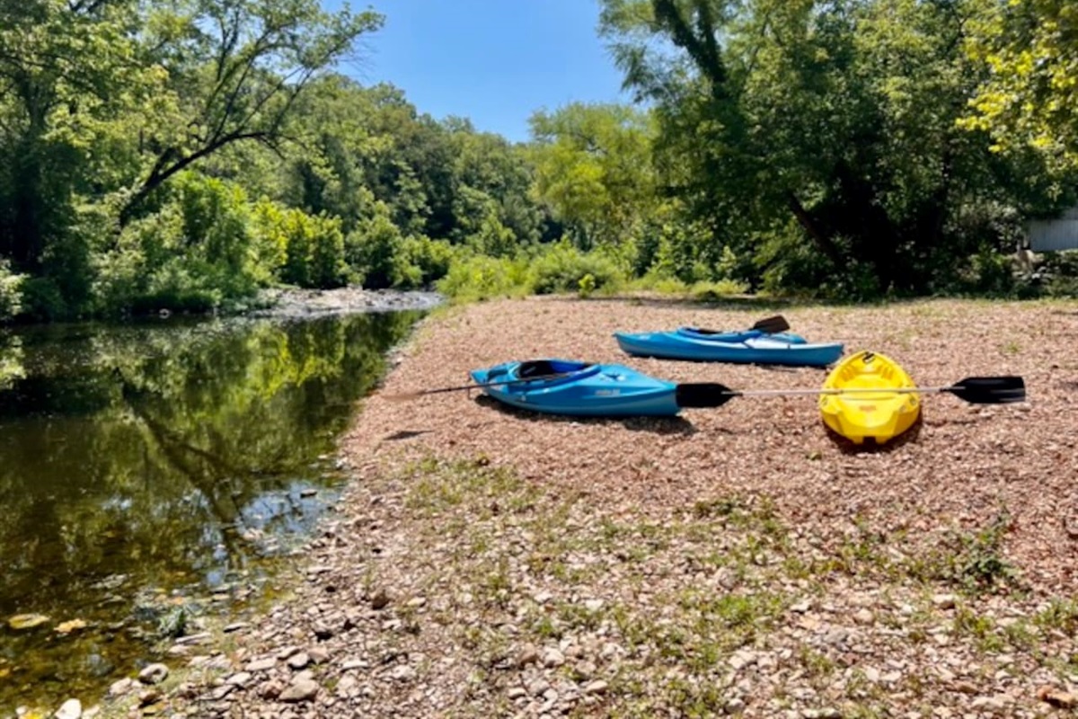 Free kayaks for you to use.