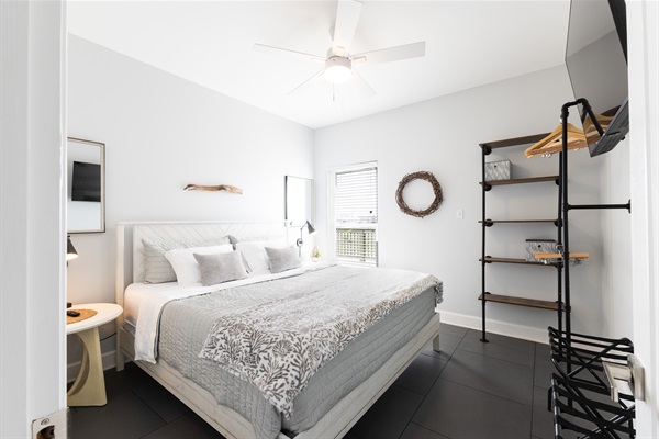 Main Floor King Room with Roku TV