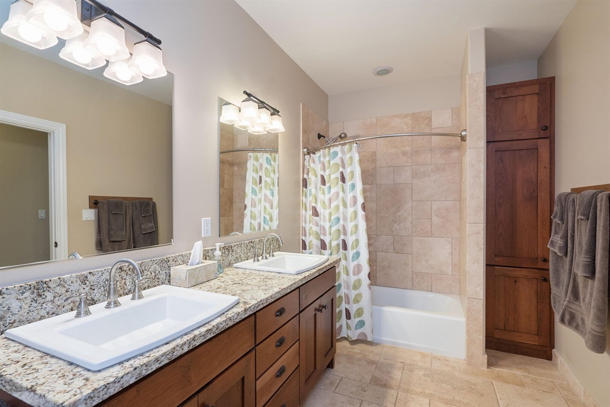Just one of the 5 bathrooms that are in the house