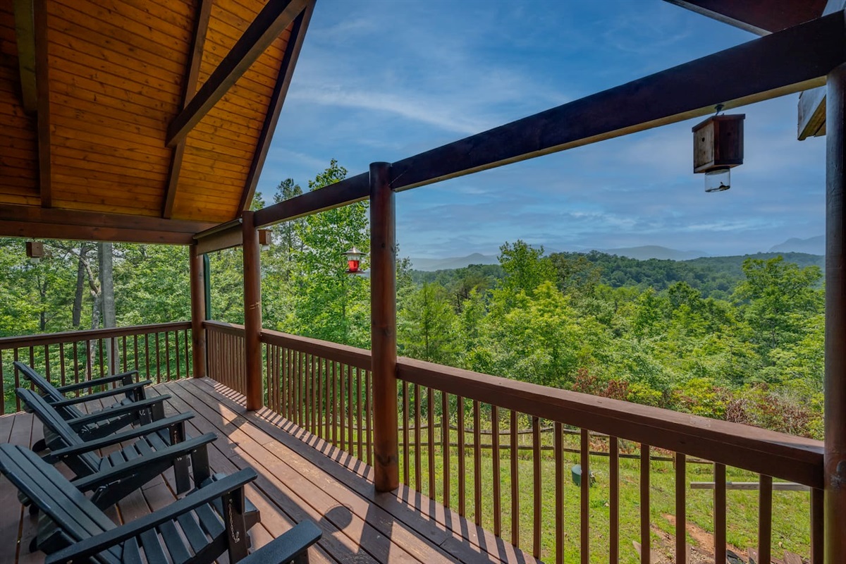 Porch with amazing views!