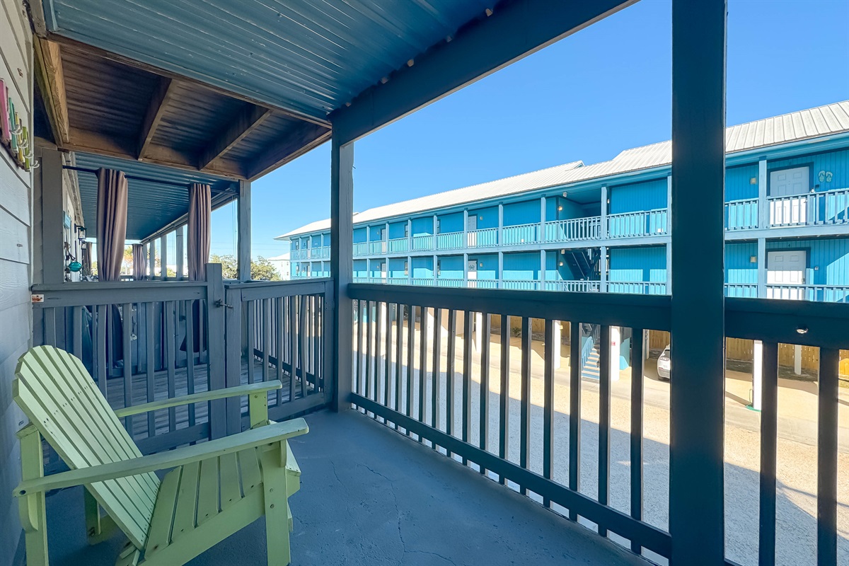 Porch with safety gate
