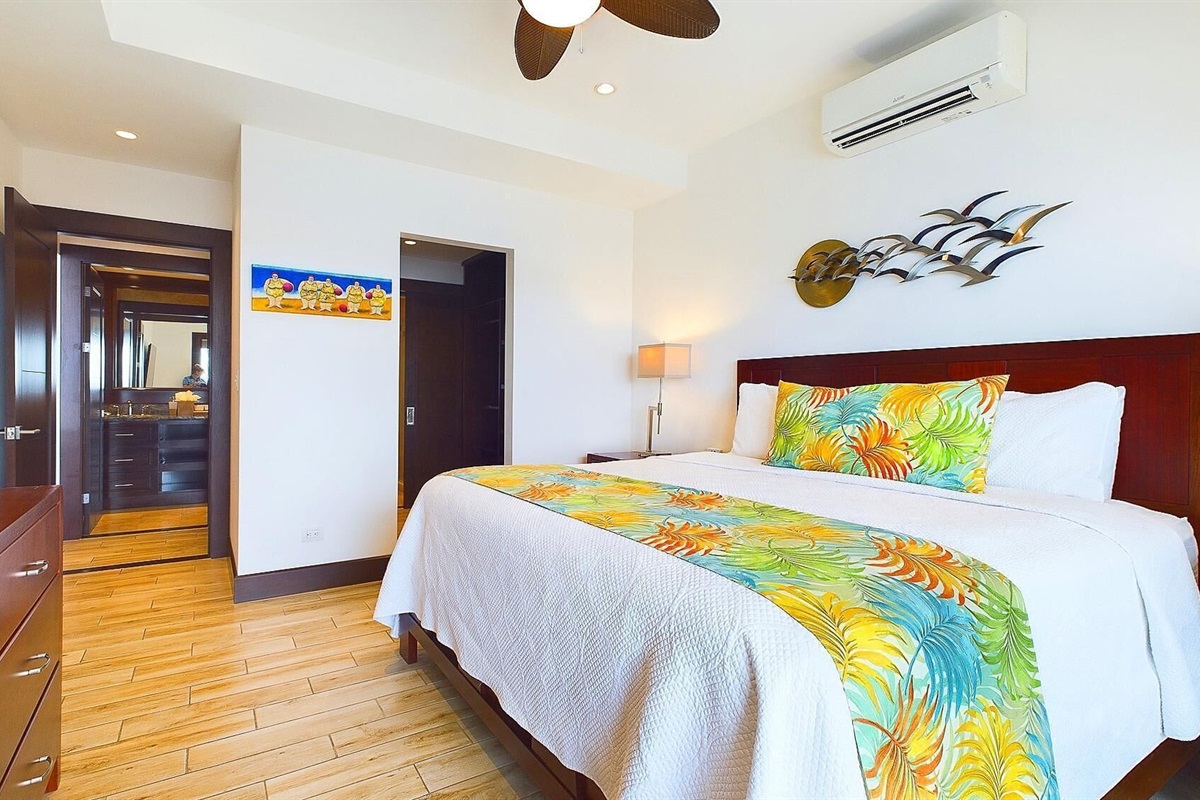 Bedroom with king bed