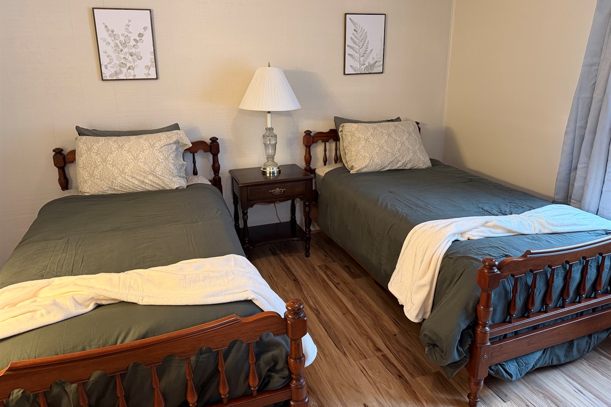 Twin beds on main floor