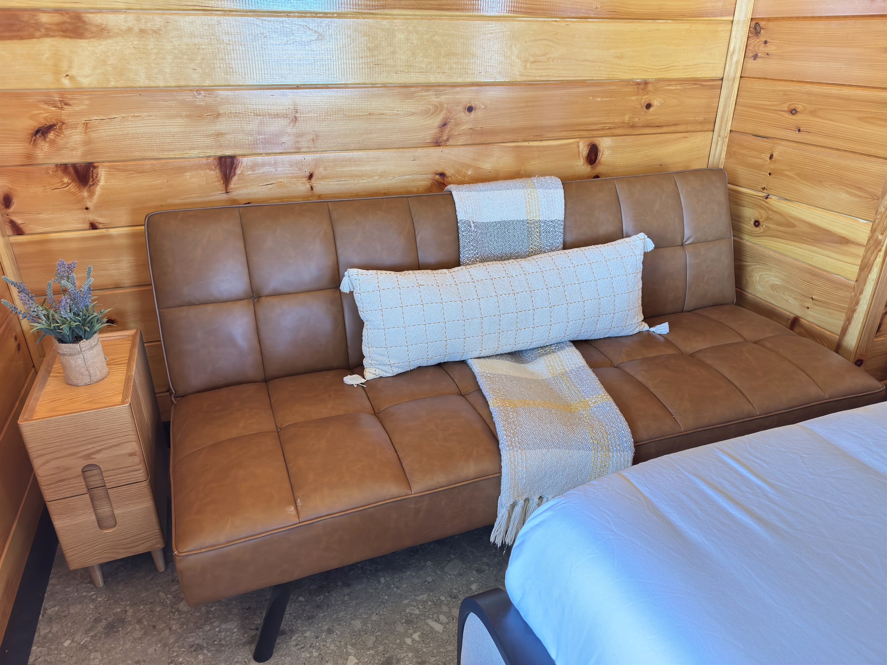 First floor Queen bedroom + futon