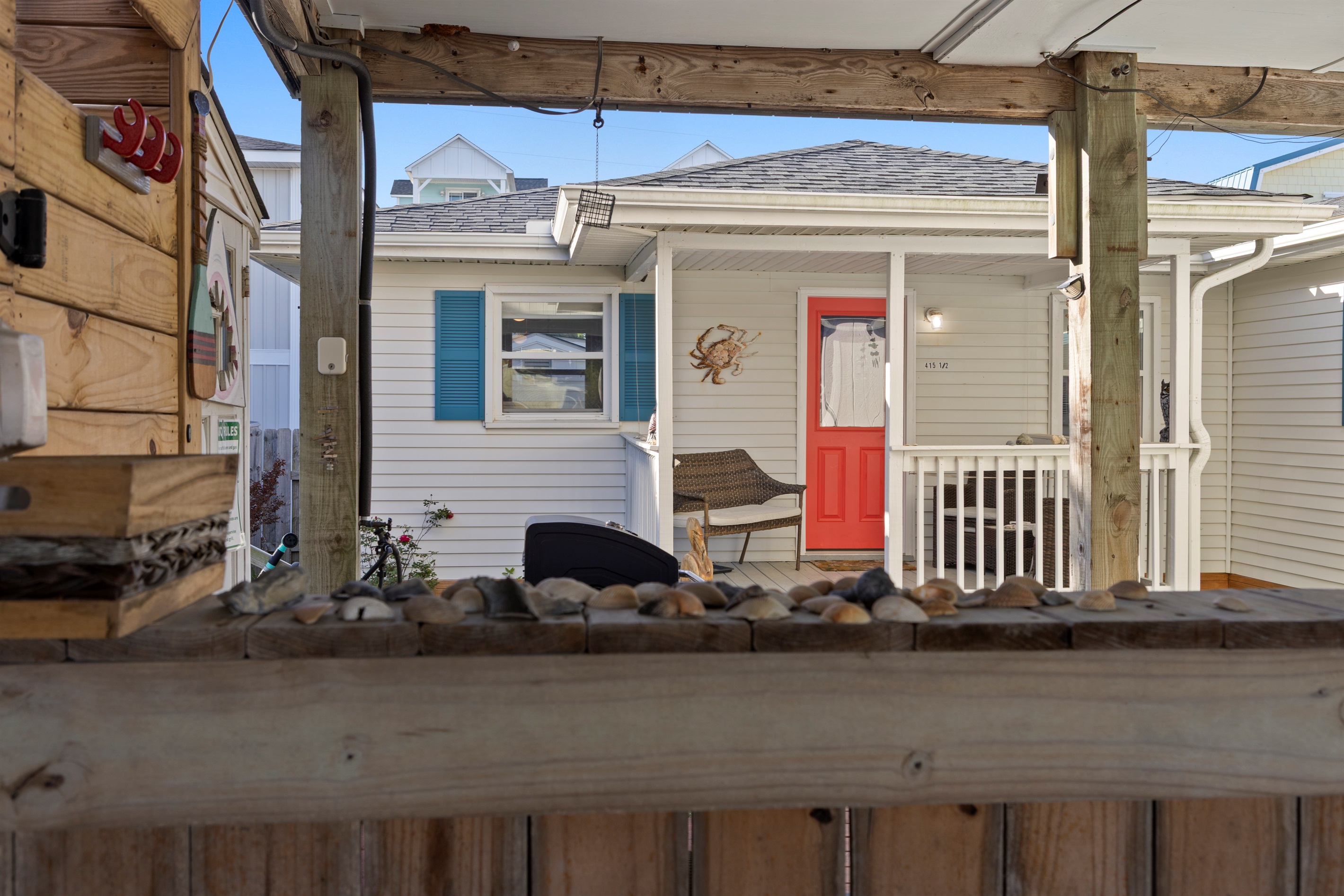 Entry through the carport