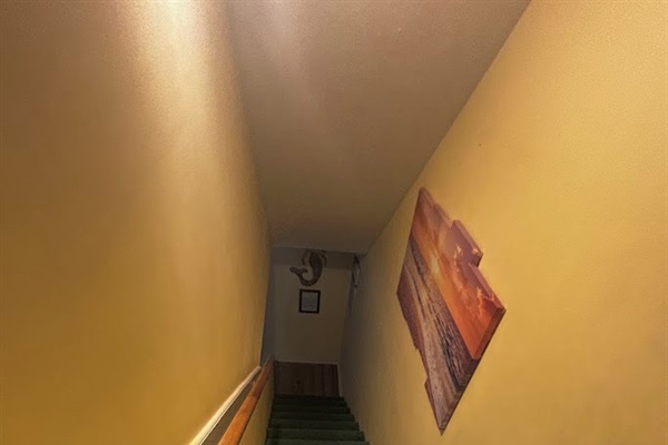 View going downstairs