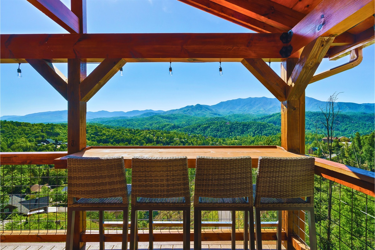 Breathtaking VIEWS from second floor bar