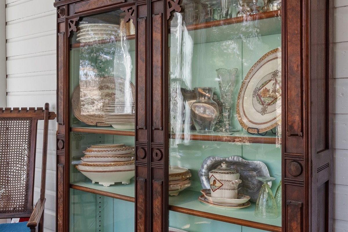 Historic charm & beautiful antiques surround you here. 