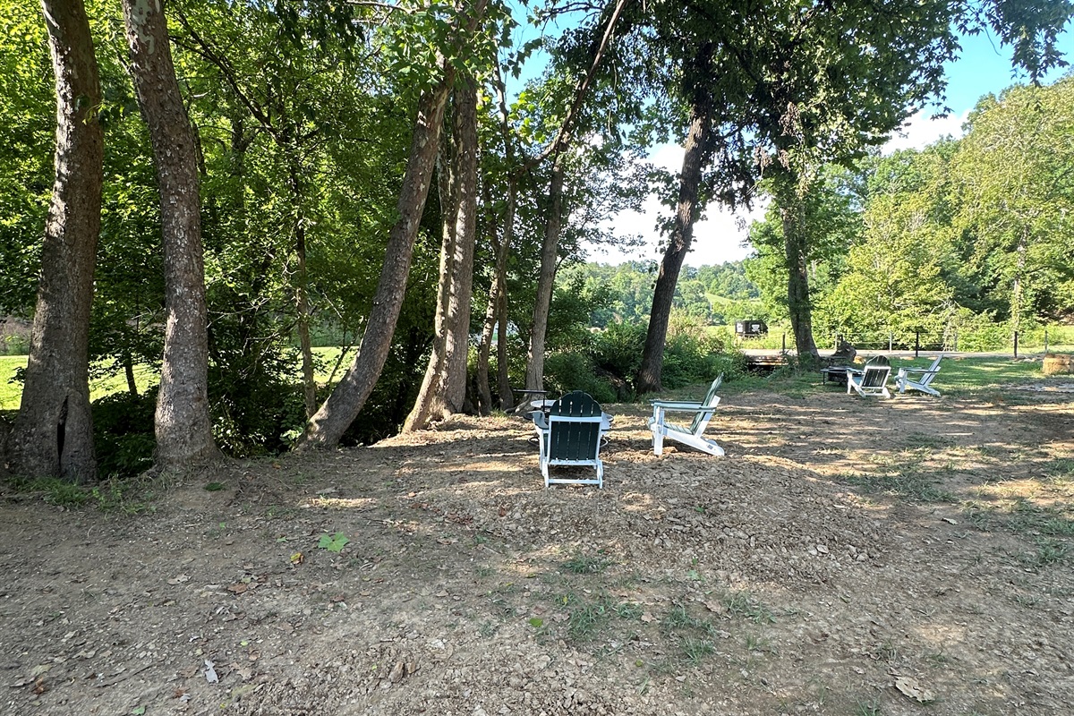 Enjoy the sounds of the creek from within your safari tent.