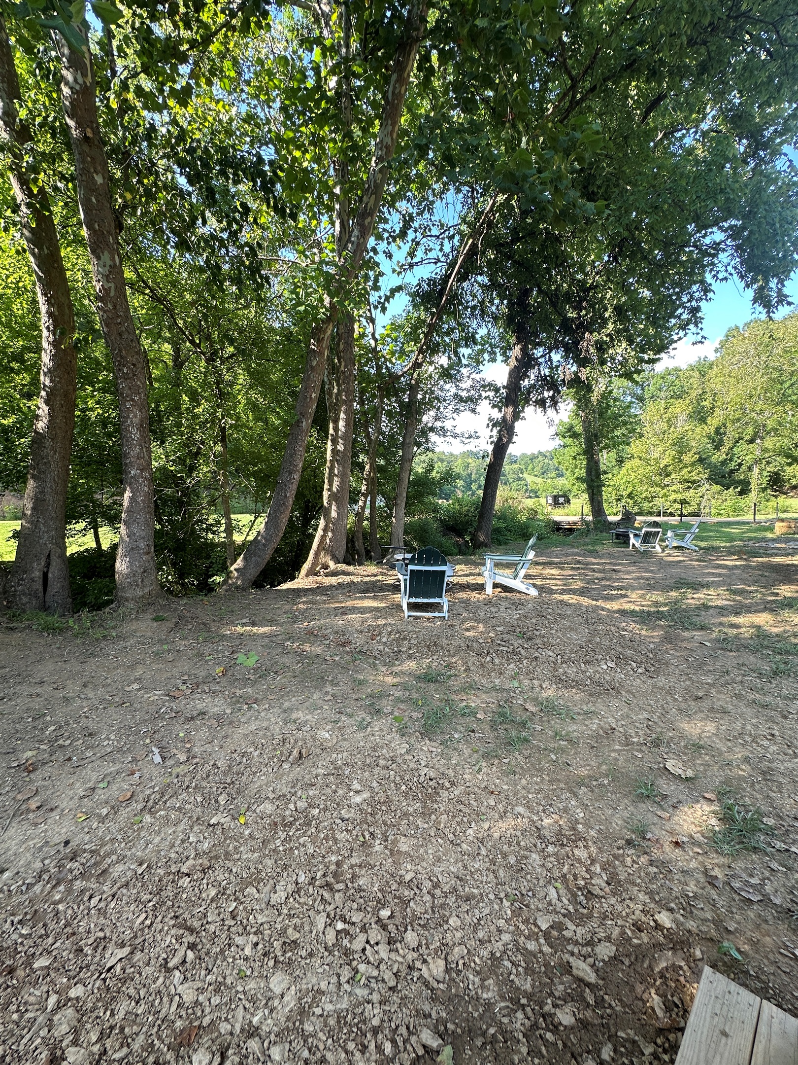 Enjoy the sounds of the creek from within your safari tent.