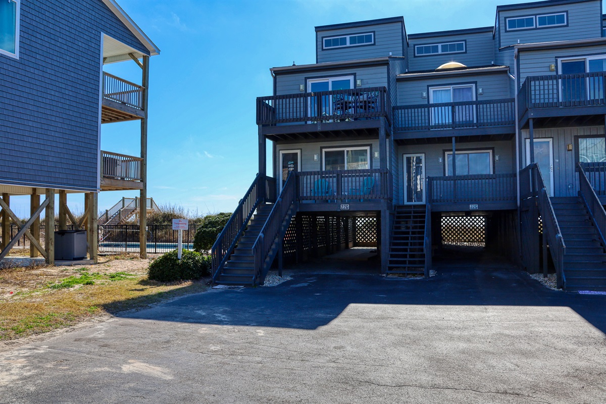 View upon arriving to the property