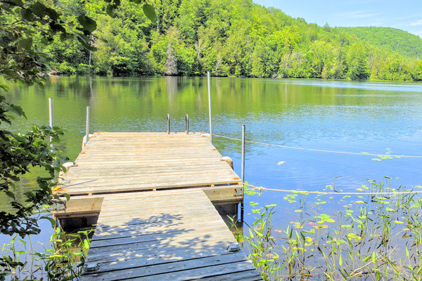 Dock and view of lake from lower deck