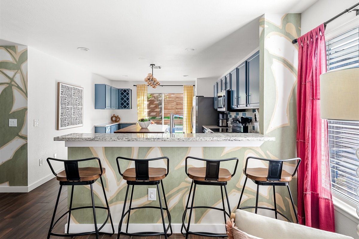 Bar seating for dining