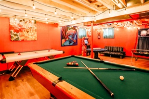 A game room so clean, you can focus on the fun without distraction. Every surface shines, every game awaits in pristine condition, ready for the next round of excitement.