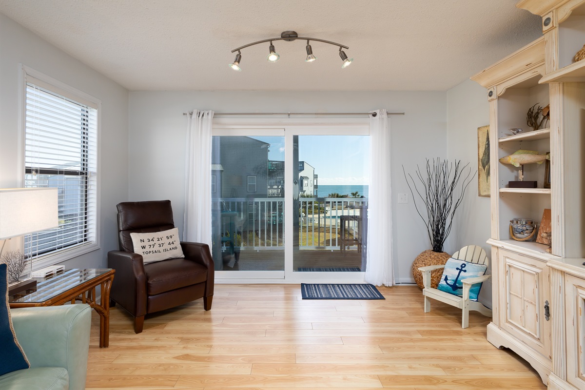 Living room with balcony access