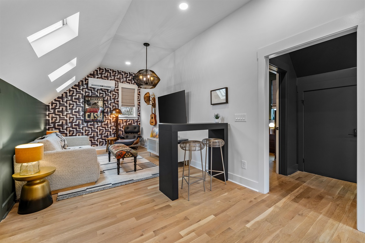 Open concept living/dining/kitchen makes for an easy flow.