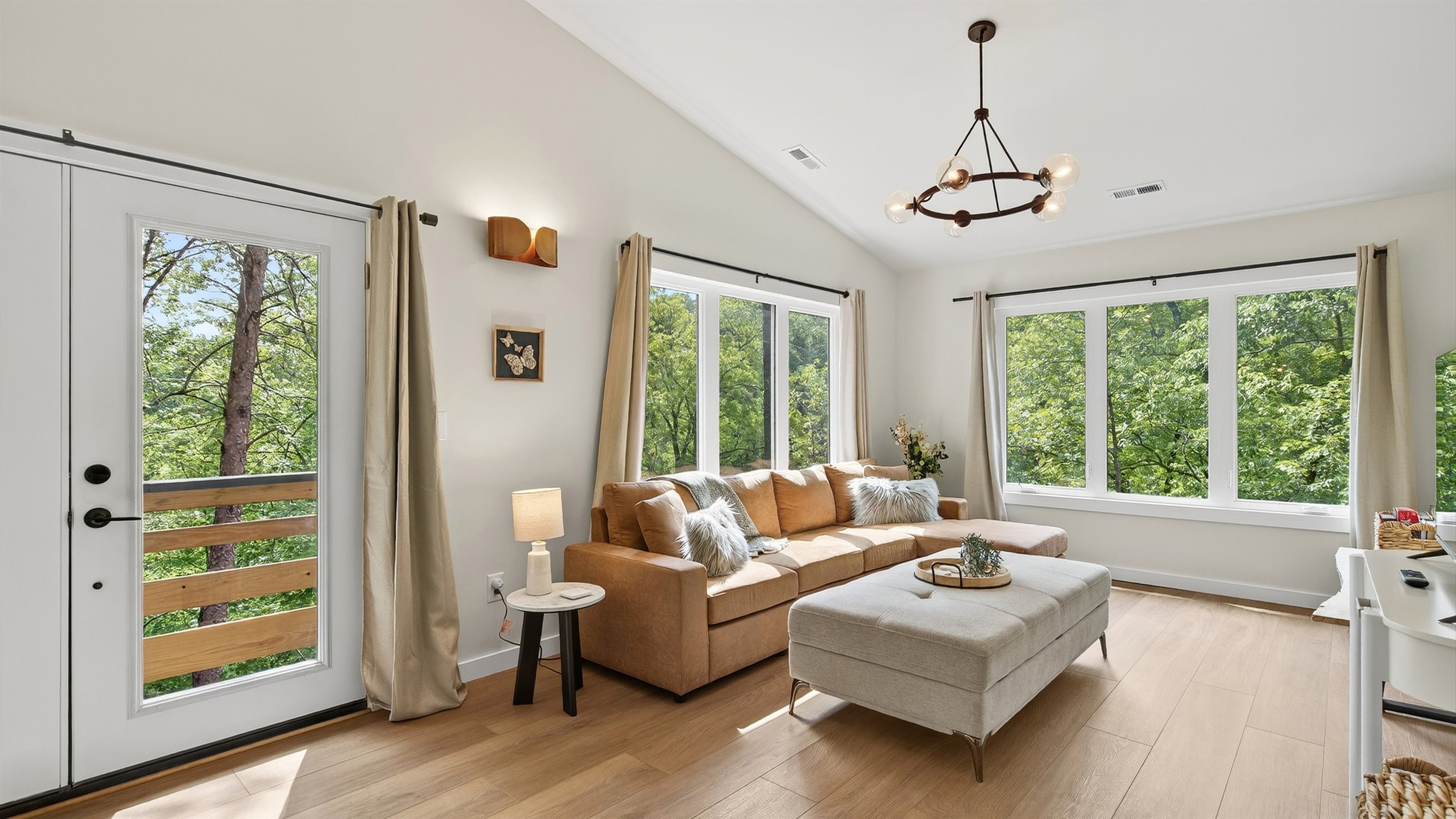 Cozy seating in the living room