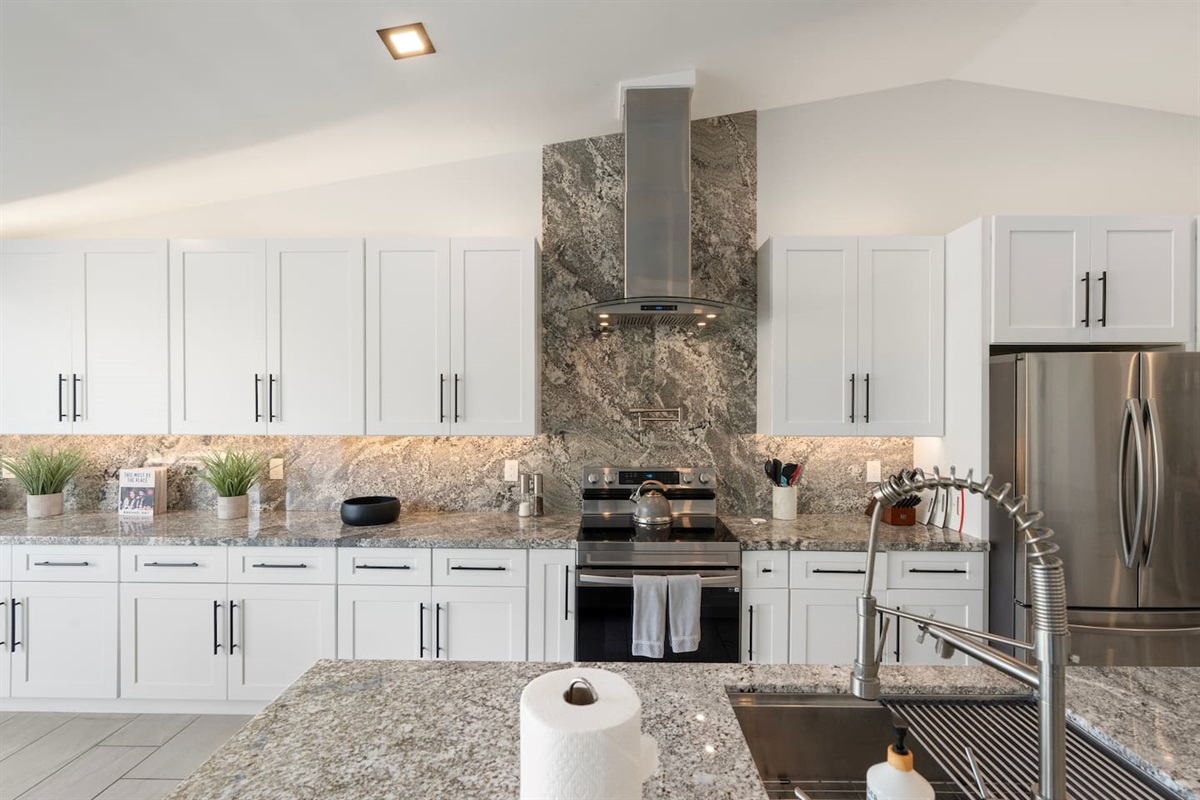 Premium appliances and polished finishes.

