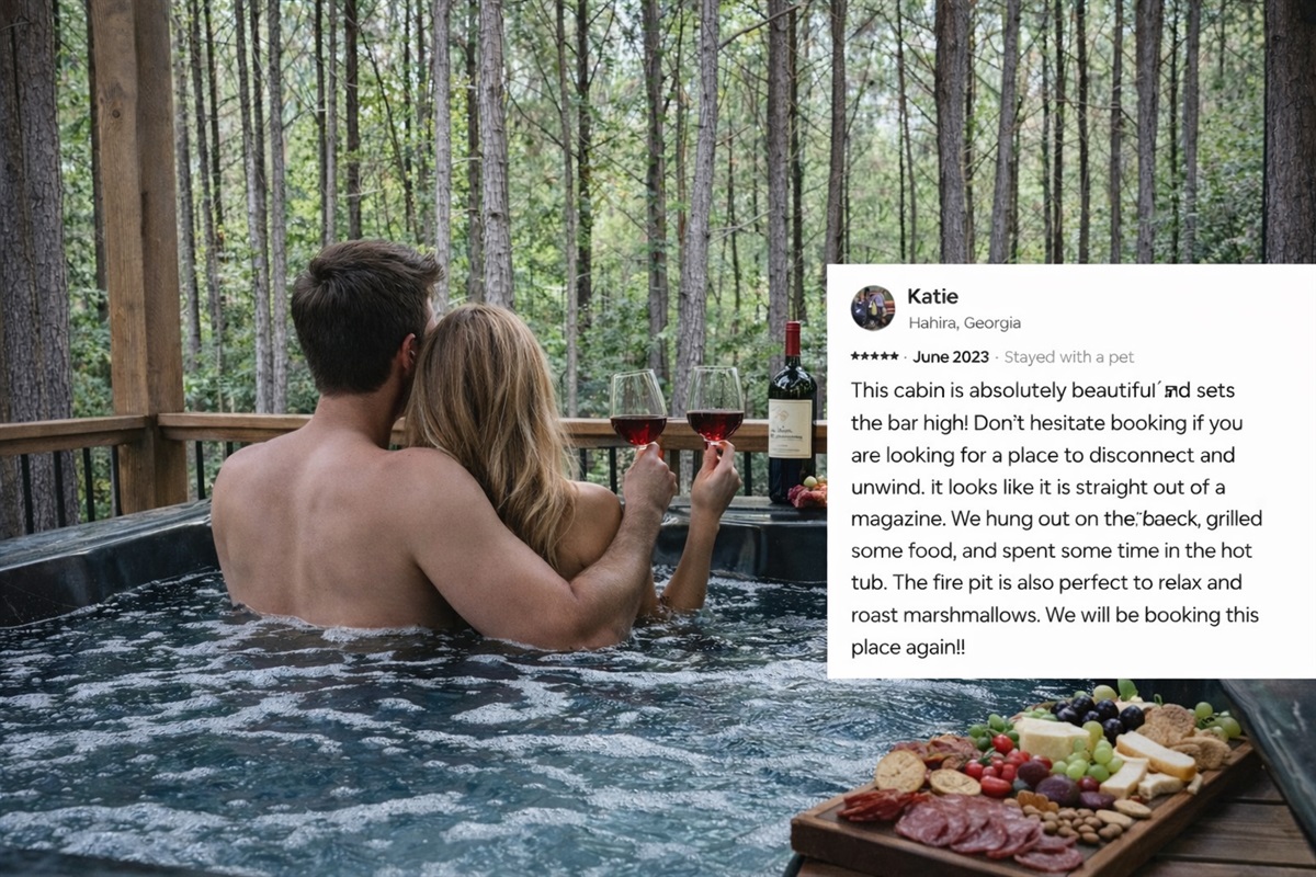 ~Submerge yourself in total relaxation and soak in the peace of the trees and mountain air~