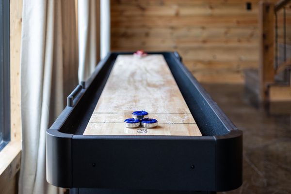 Shuffleboard table at Chocolate Fudge