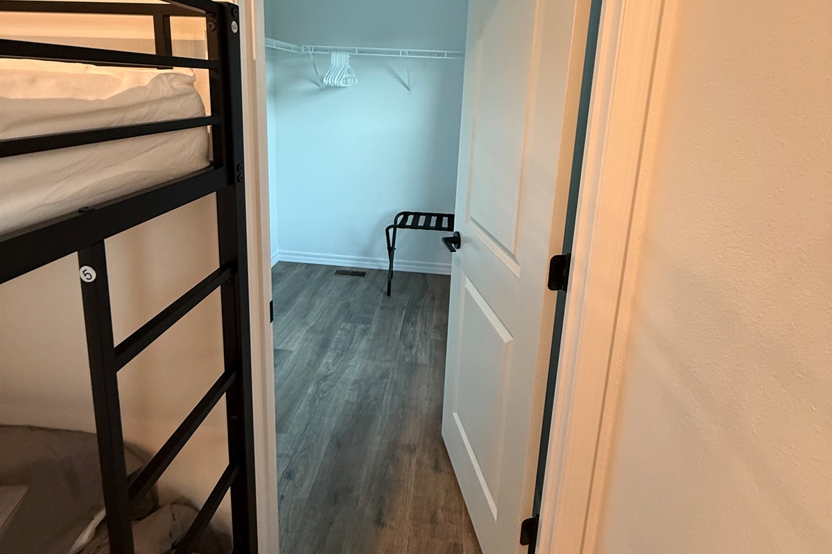 Closet bedroom number three 