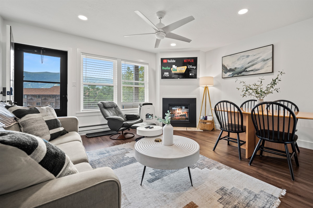 Enjoy entertainment on the large Smart TV to stream your favorite program!