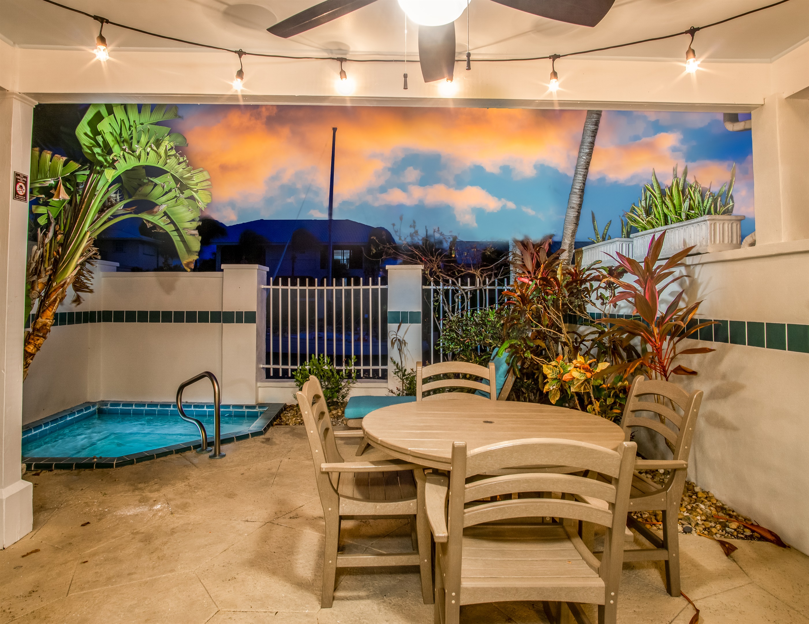 Note: Patio lights were removed due to HOA policy