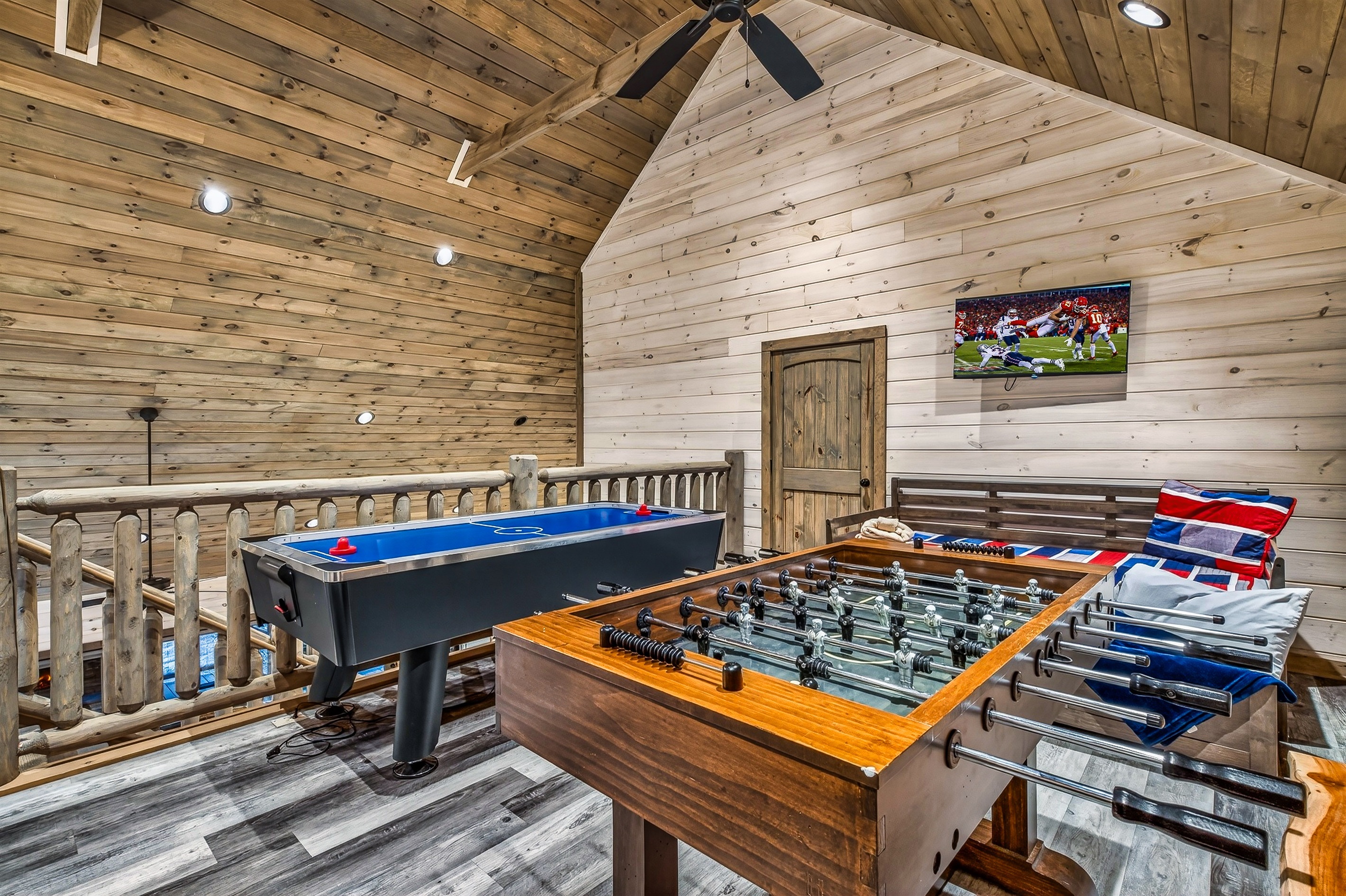 Kids favorite area is the game room with air hockey, foosball, and arcade. There is even a Roku TV to stream your favorite show. 