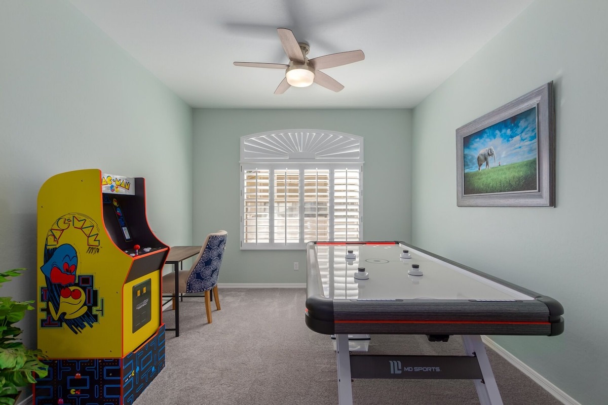 Downstairs game room