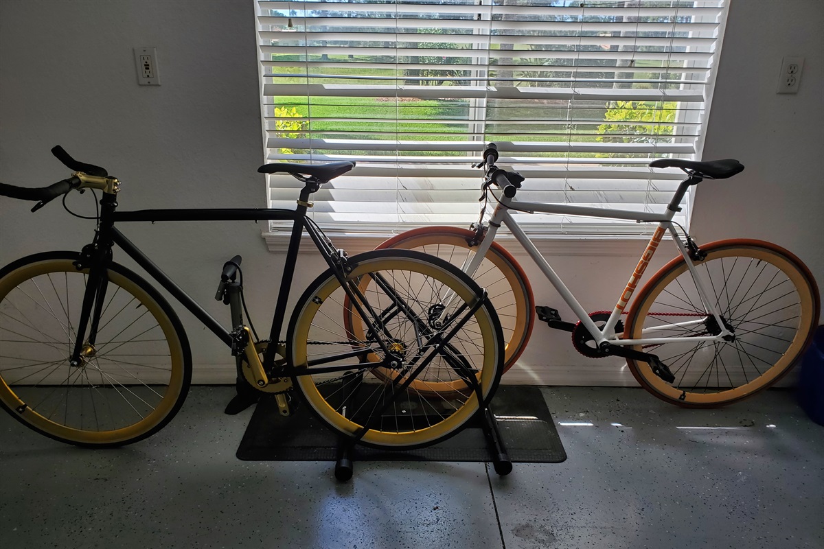Two adult bicycles for guest use