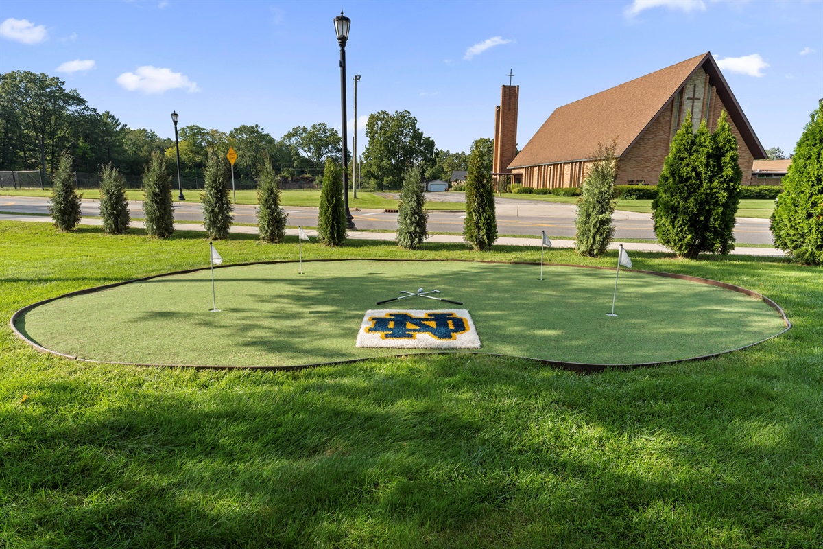 Notre Dame putting green